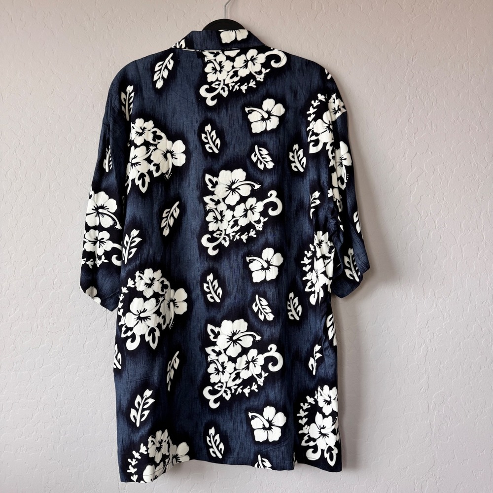 Nino Vianni Hawaiian Shirt Floral Print Vintage Retro Button Up Short Sleeve XXL